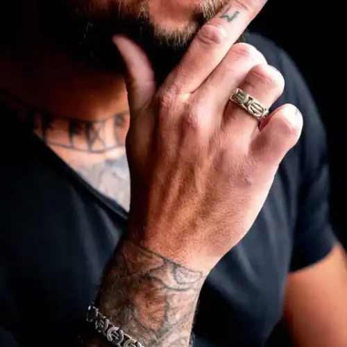 Zilveren dames en heren armband Believe