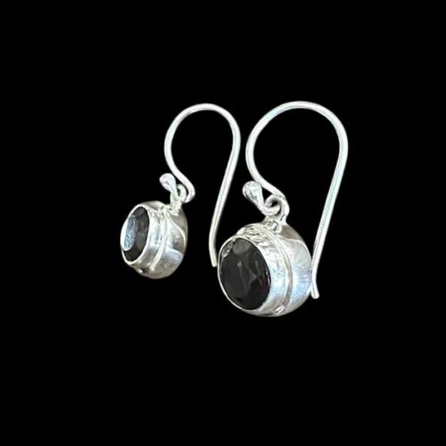 Zilveren oorbellen Autumn rond