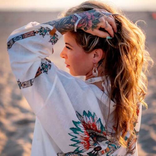 Zilveren dames armband V