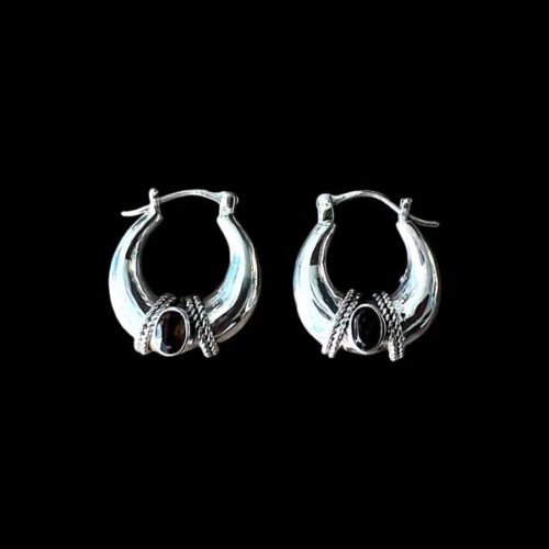 Zilveren oorbellen Nina brown