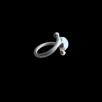 Zilveren dames ring Pirus white