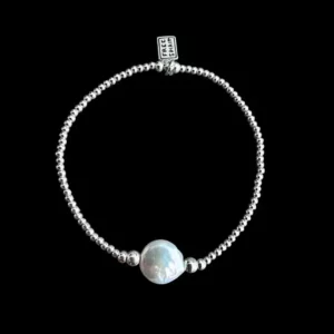 Zilveren armband Sunshine round
