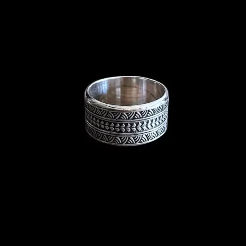 Zilveren dames en heren ring Maori