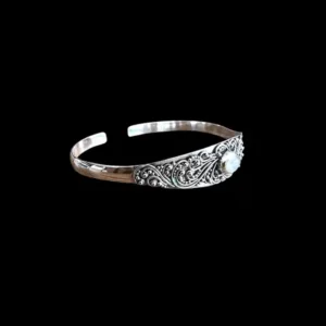 Zilveren dames armband Siti white