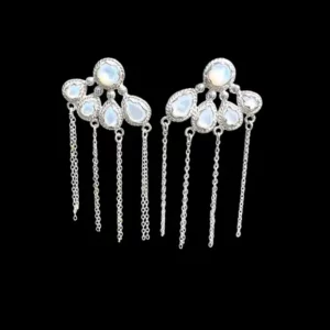 Oorbellen Lavina white