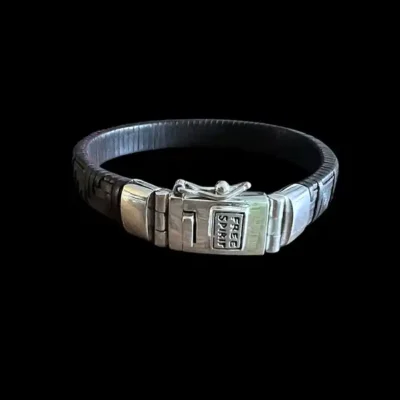 lederen armband Frits