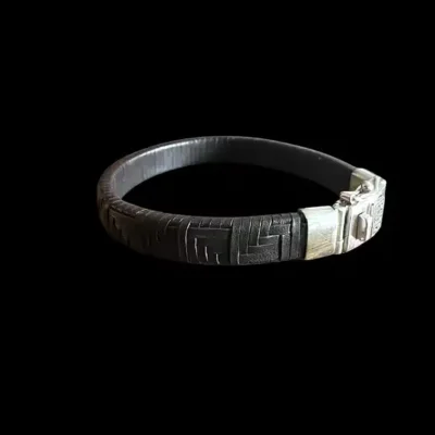 lederen armband Frits