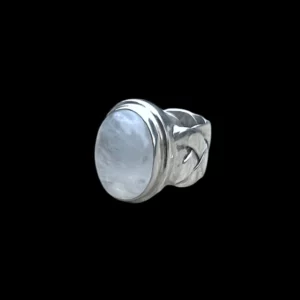 Zilveren dames ring Katja white