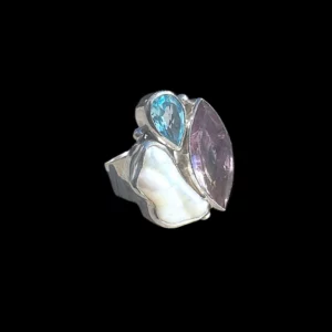Zilveren dames ring limited edition three