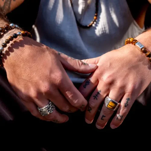 Kralen armband Nilo brown