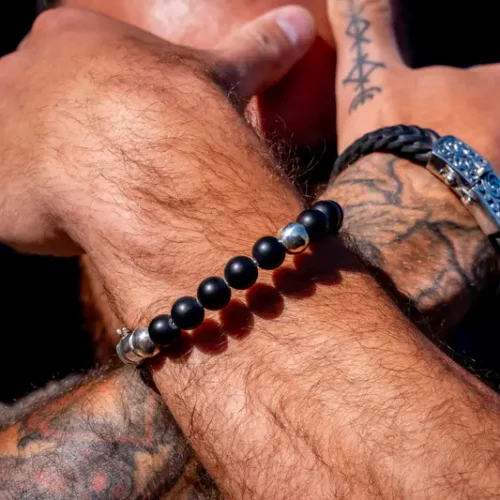 Kralen armband Nilo black