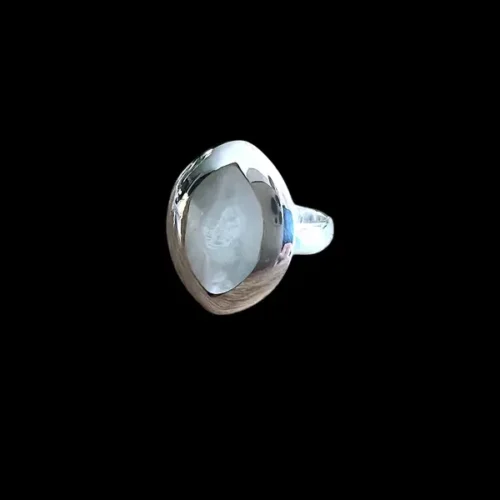 Zilveren dames ring Nila white