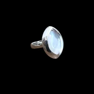 Zilveren dames ring Nila white