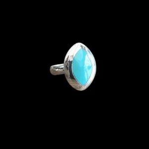 Zilveren dames ring Nila blue