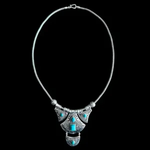 Zilveren ketting Batur india 1