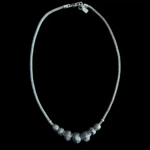 Zilveren ketting Cantik
