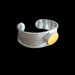 Zilveren dames en heren armband Yoko brown