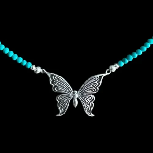 Ketting Butterfly blue
