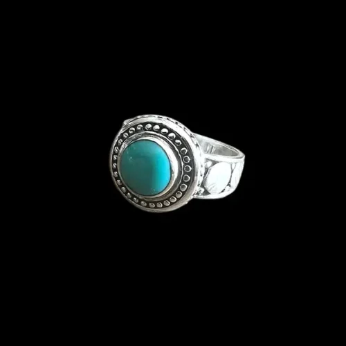 Zilveren dames ring Jawan blue