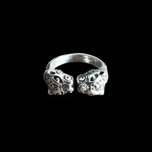 Zilveren dames ring Panter