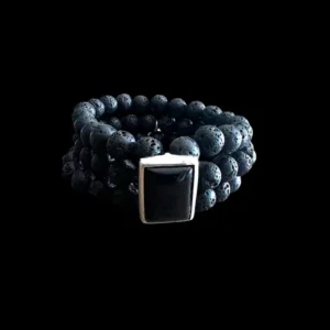 Kralen armband Toulouse lava