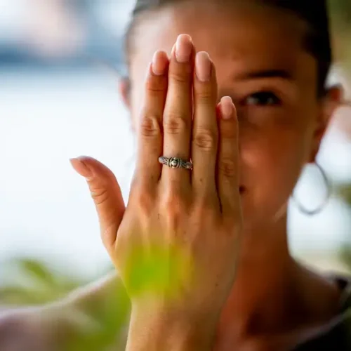 Zilveren dames ring Lombok