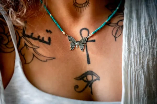 Ketting Butterfly blue - Afbeelding 3