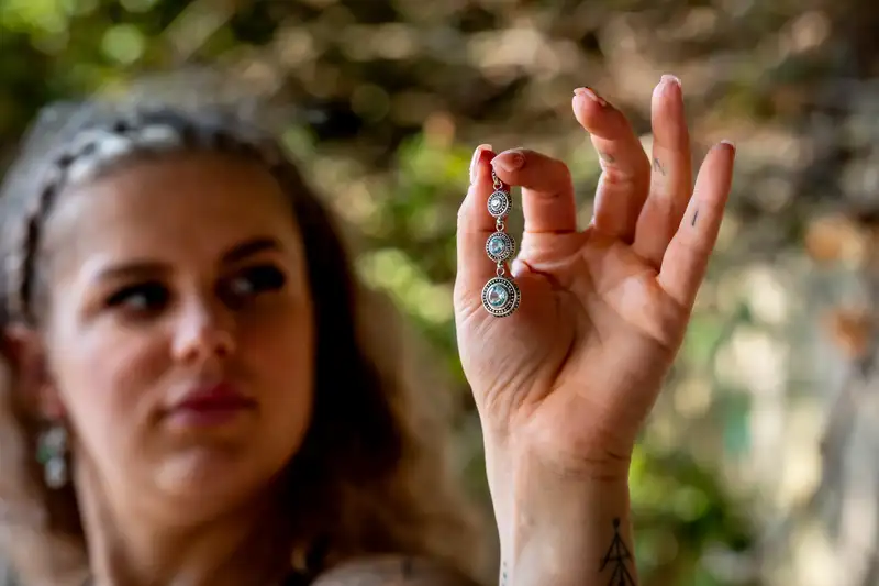 Zilveren hanger Jawan light blue 3 Zilveren hanger Jawan light blue - Afbeelding 3