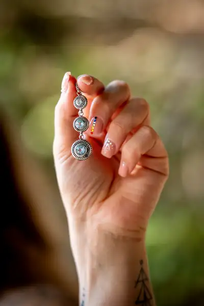 Zilveren hanger Jawan light blue 2 Zilveren hanger Jawan light blue - Afbeelding 2