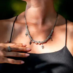 Zilveren dames ketting Samarah