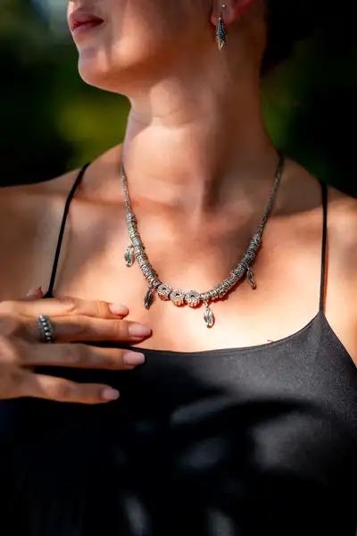 Zilveren dames ketting Samarah 2 Zilveren dames ketting Samarah - Afbeelding 2