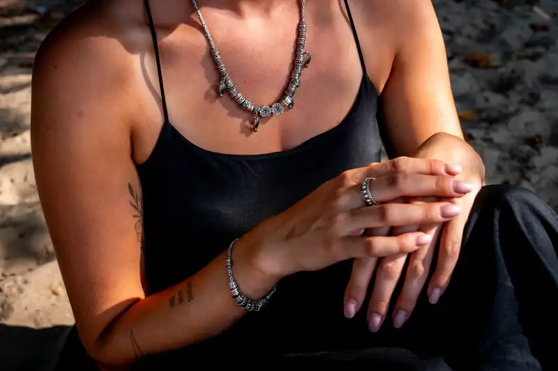 Zilveren dames ketting Samarah 3 Zilveren dames ketting Samarah - Afbeelding 3
