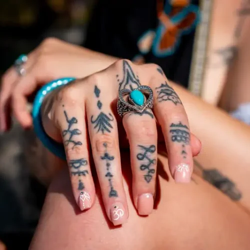 Zilveren dames ring Flowers of love blue