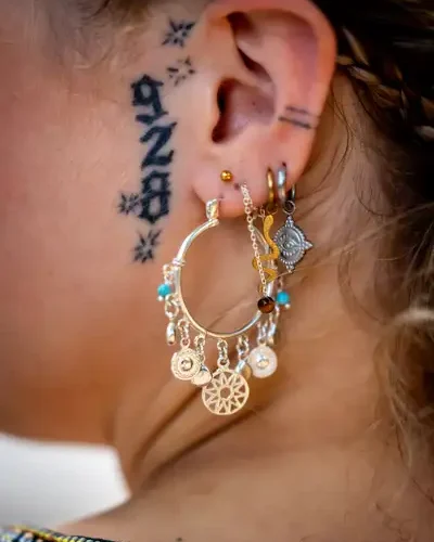 Zilveren oorbellen Fiësta