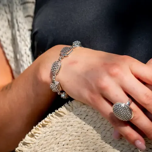 Zilveren dames armband Rila