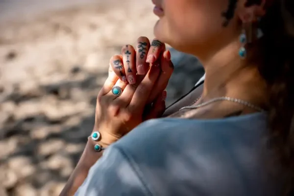 Zilveren dames ring Jawan blue - Afbeelding 3