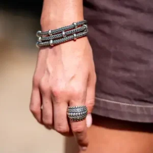 Zilveren dames en heren armband Gita