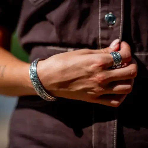 Zilveren dames armband Roshni