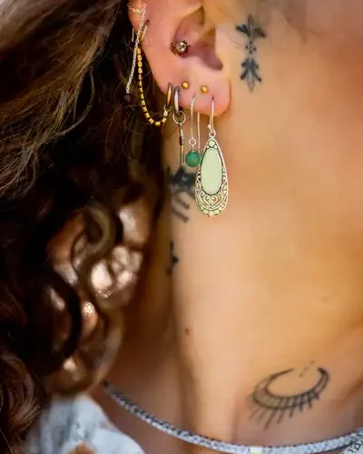 Zilveren oorbellen Tessa white