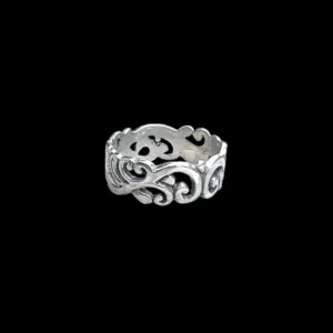 Zilveren dames ring Canggu smal