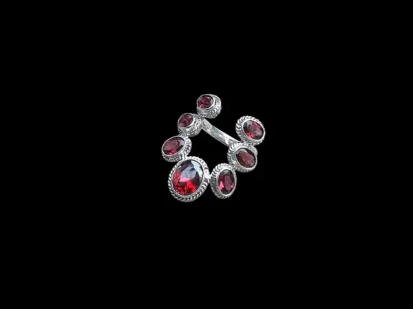 Zilveren dames ring Merah big - Afbeelding 2