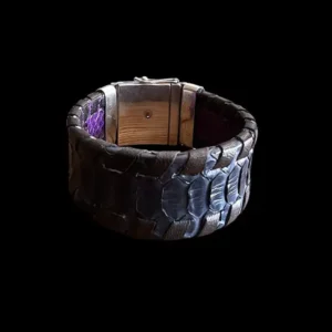 Lederen armband Boy dark blue