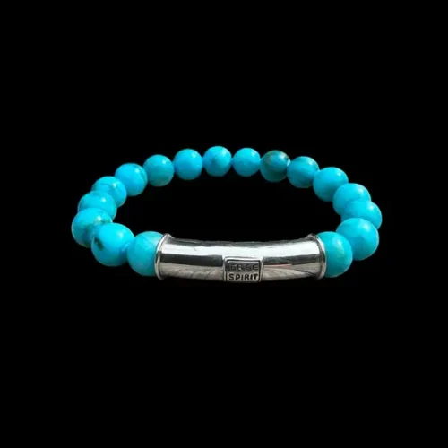 Kralen armband blauwe jade