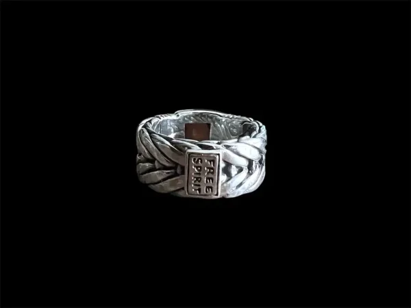 Zilveren dames en heren ring Pride brown - Afbeelding 2