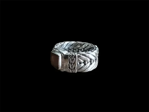 Zilveren dames en heren ring Pride brown - Afbeelding 3