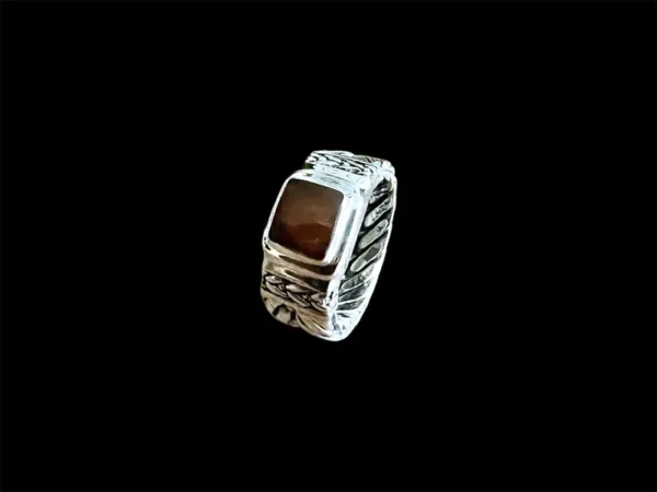 Zilveren dames en heren ring Pride brown - Afbeelding 4