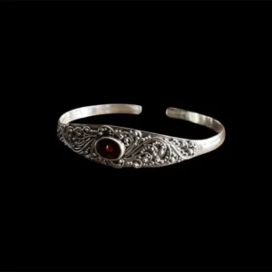 Zilveren dames armband Siti red