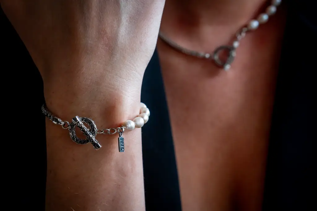 Zilveren dames armband Pearly 2 Zilveren dames armband Pearly - Afbeelding 2