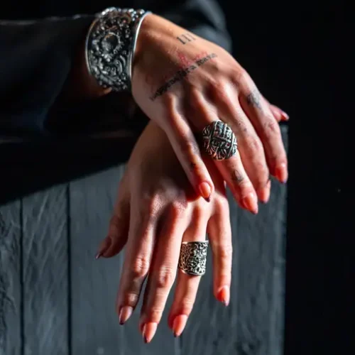 Zilveren dames ring Flower Power