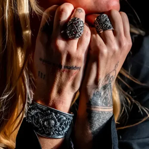 Zilveren dames ring Flowers of Bali